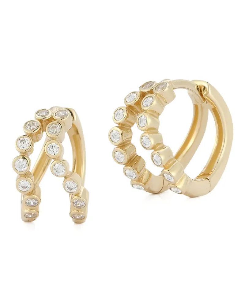 MATEO 14kt gewellte Gelbgoldohrringe Gold