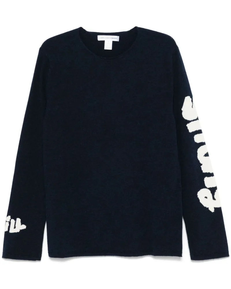 Comme des Garçons Klassischer Intarsien-Pullover - Blau Blau