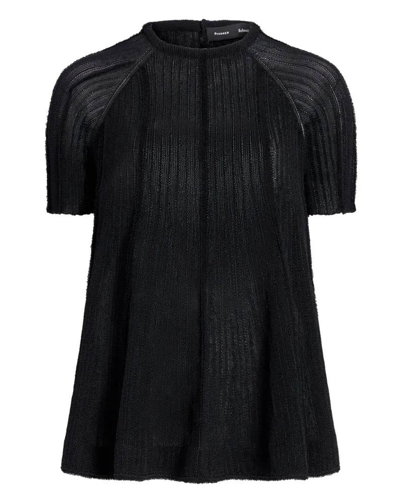 Proenza Schouler Tavia Strickoberteil - Schwarz Schwarz