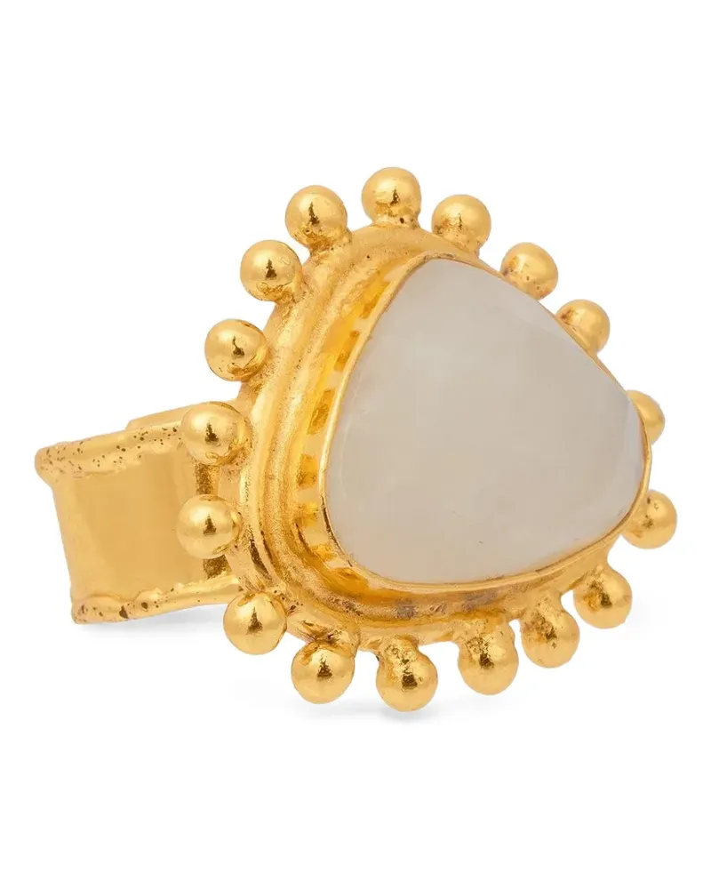 Sylvia Toledano Dot Ring mit Mondstein - Weiß Weiß