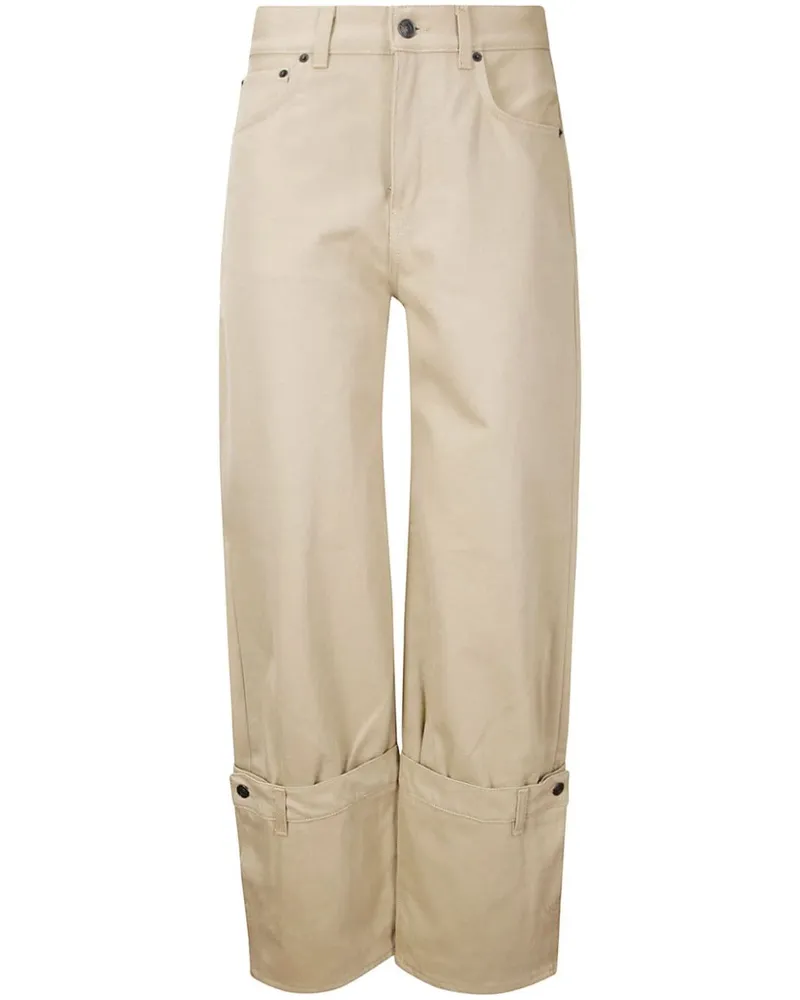 Haikure Jeans mit Logo-Patch - Nude Nude
