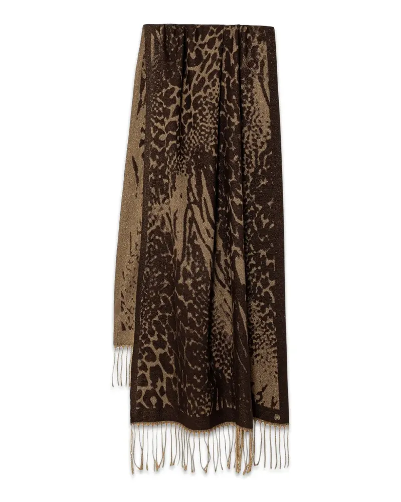 Joseph Ribkoff Schal mit Animal-Print - Braun Braun