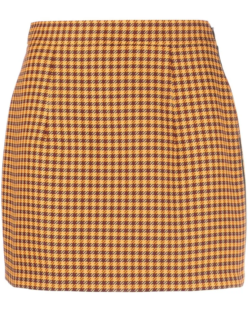 Marni Karierter Minirock - Orange Orange