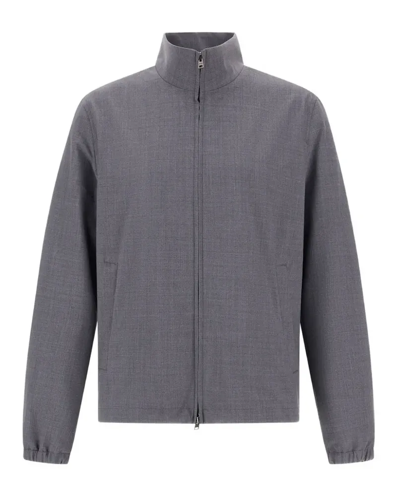 Herno Leichte Jacke aus Stretch-Wolle - Grau Grau