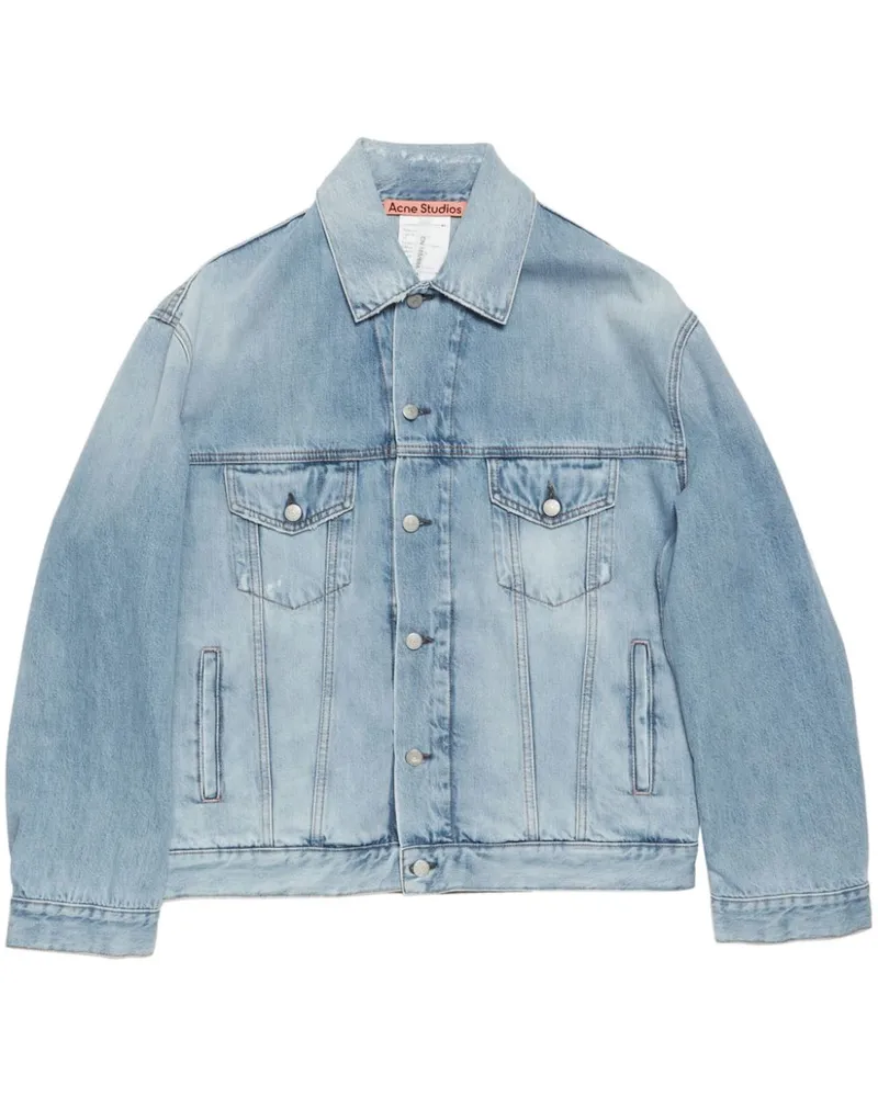 Acne Studios Jeansjacke mit Knopfleiste - Blau Blau