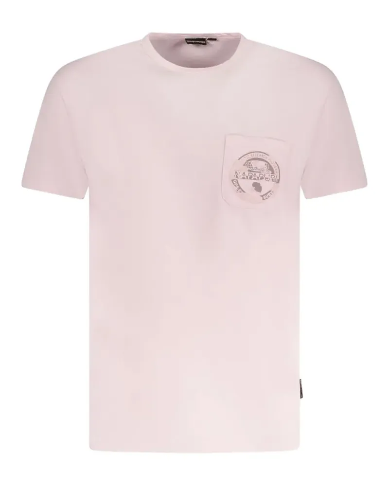 Napapijri logo-patch pocket t-shirt - Rosa Rosa