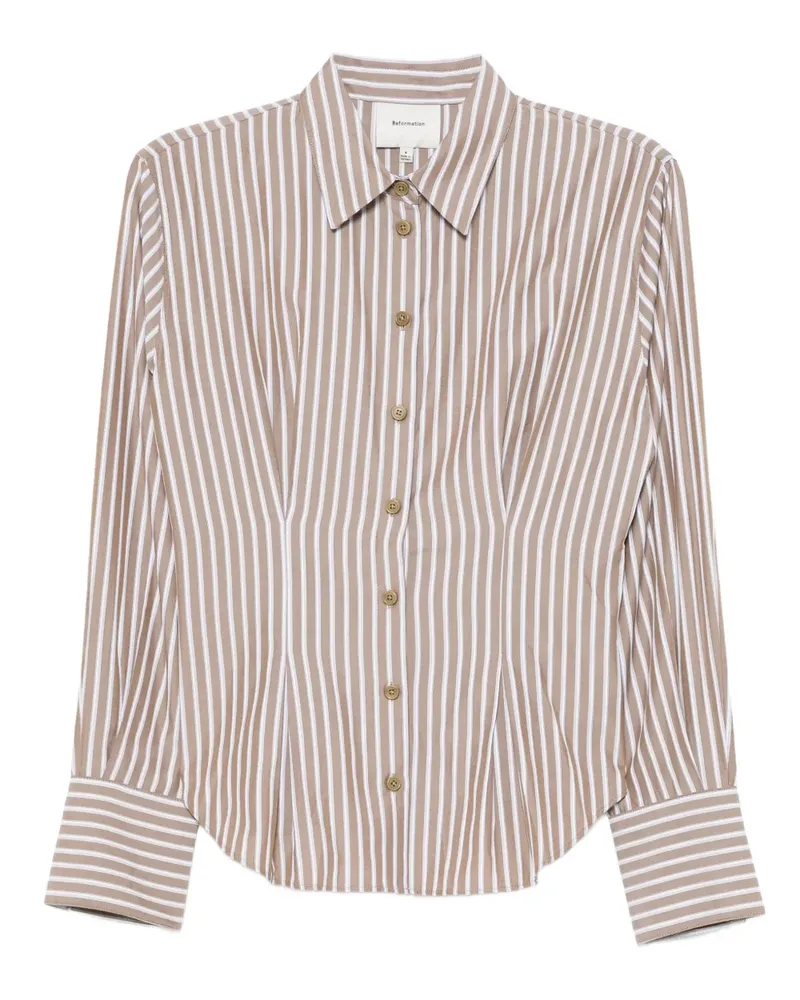 Reformation Will Oversized-Hemd - Nude Nude