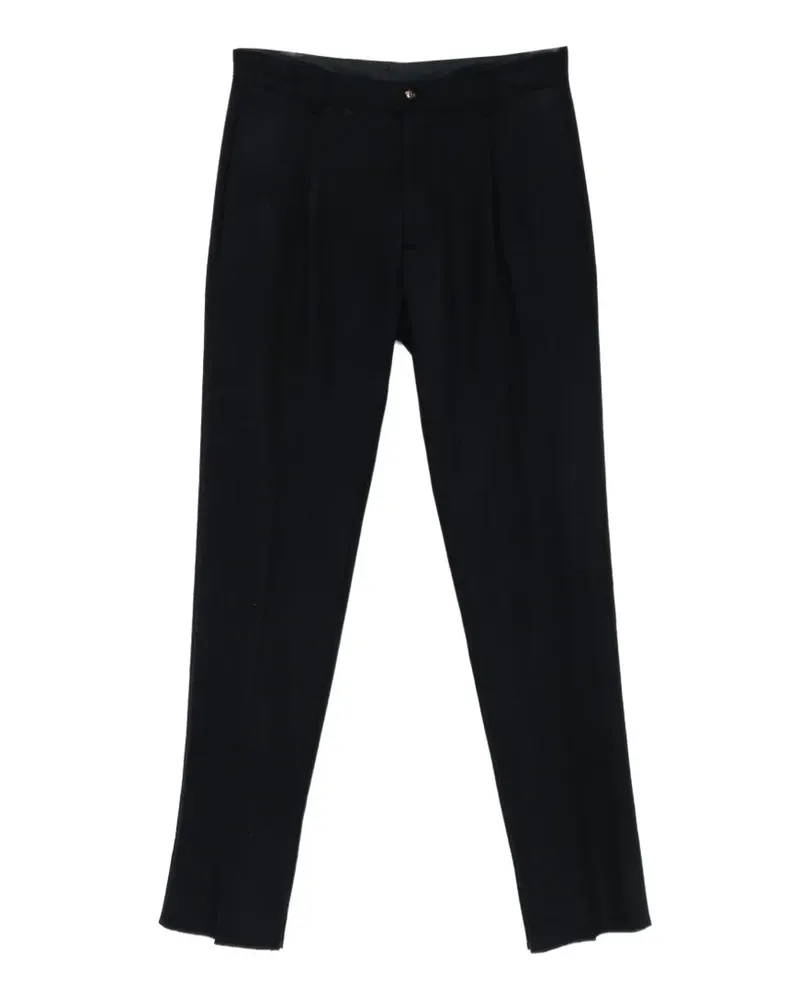 Doppiaa Straight-Leg-Hose mit Falten - Blau Blau