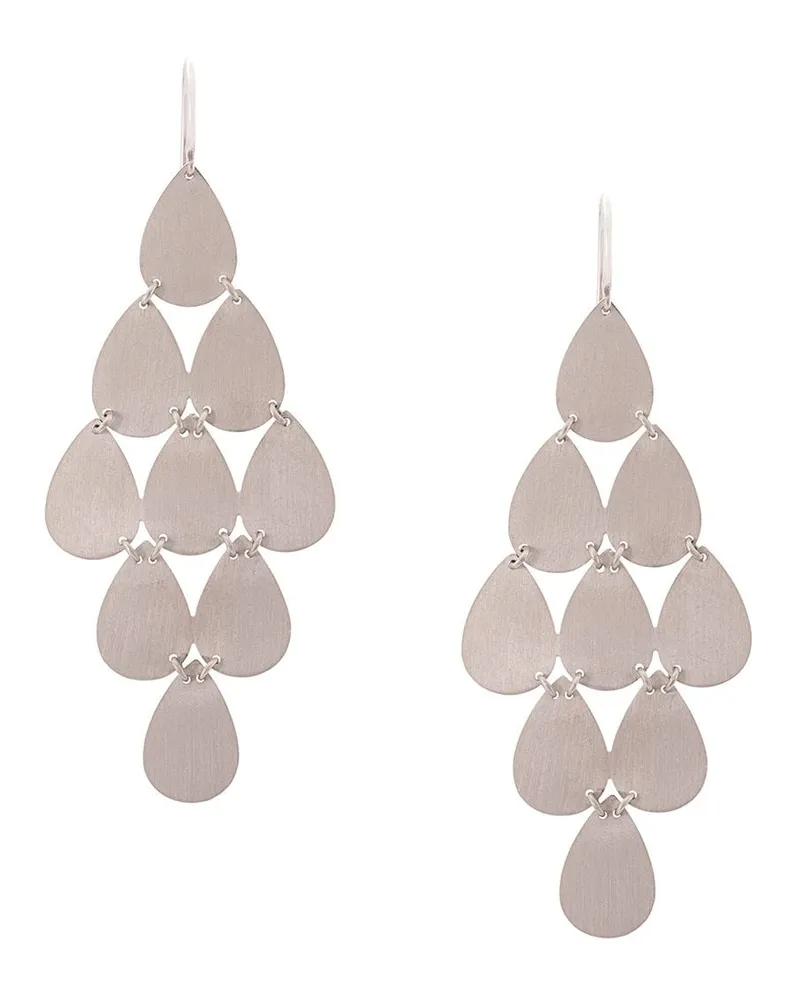 Irene Neuwirth 18kt Weißgold-Chandelier-Ohrringe Weiß