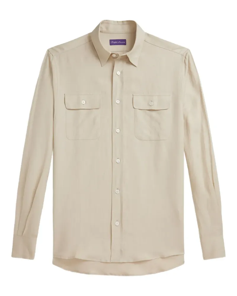 Ralph Lauren Hemd mit Klappentasche - Nude Nude