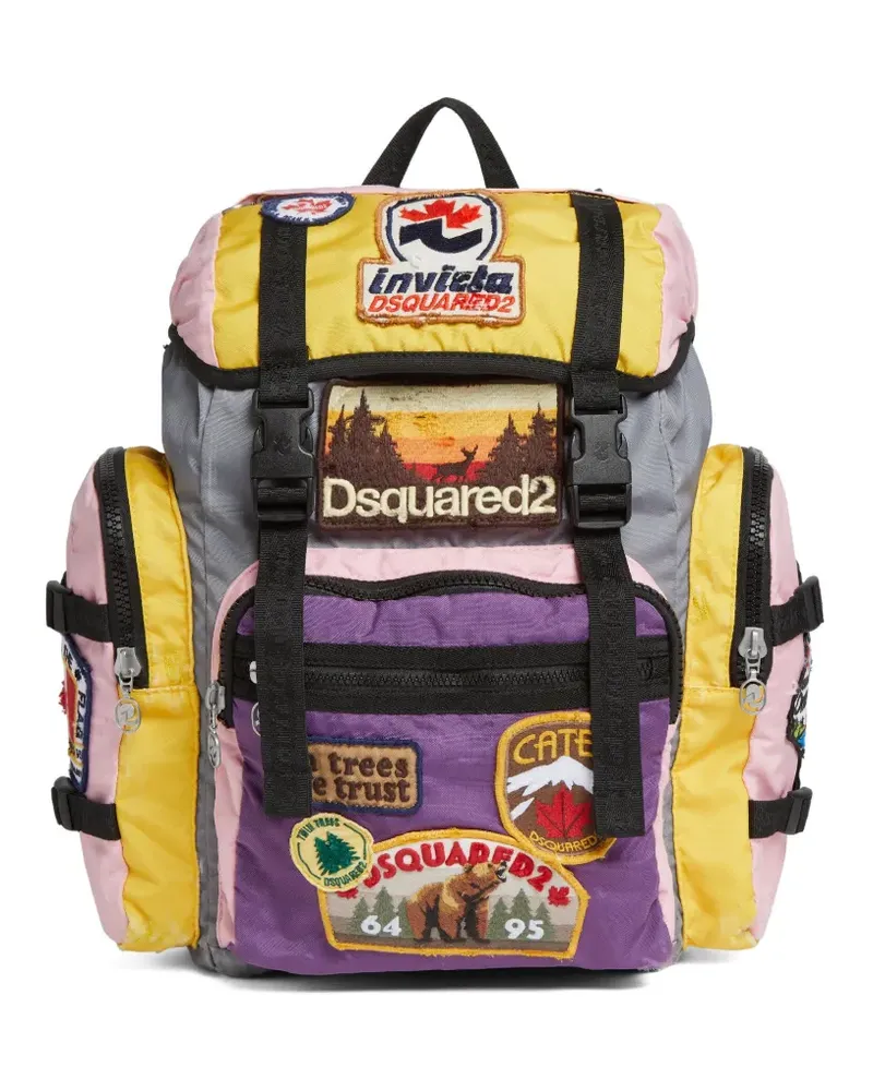 Dsquared2 x Invicta Rucksack mit Logo-Applikation - Grau Grau