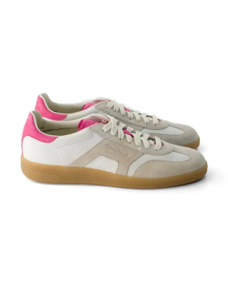 Santoni DBS Olympic lace-up sneakers - Nude Nude