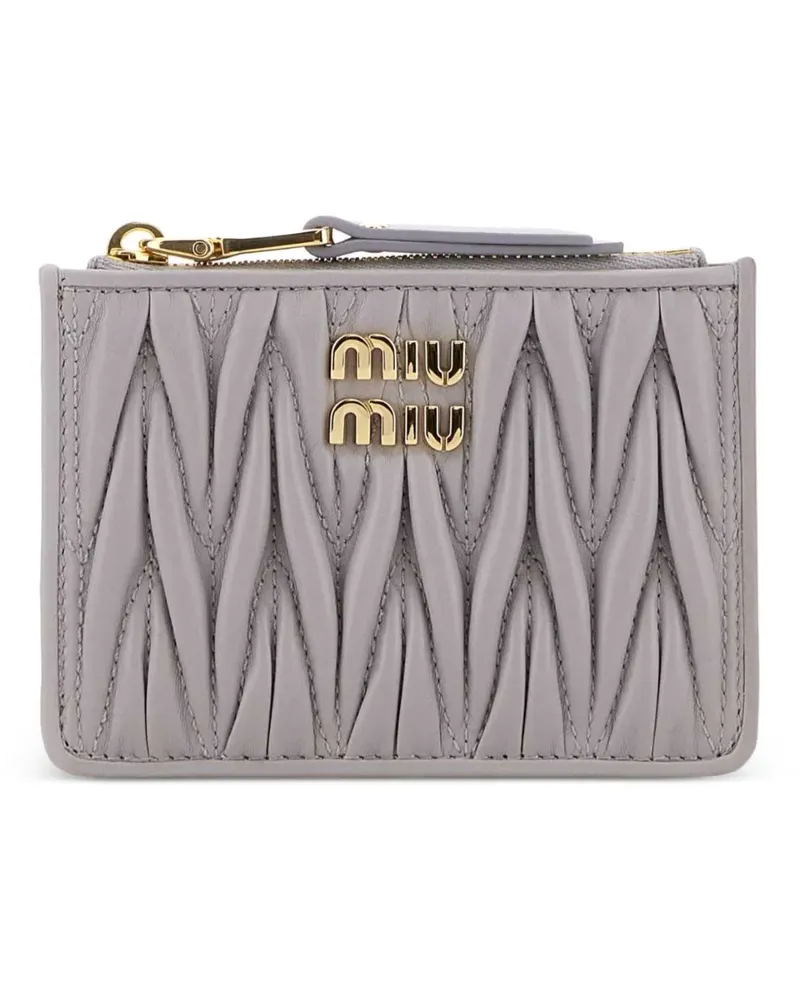 Miu Miu Matelassé-Kartenetui - Grau Grau