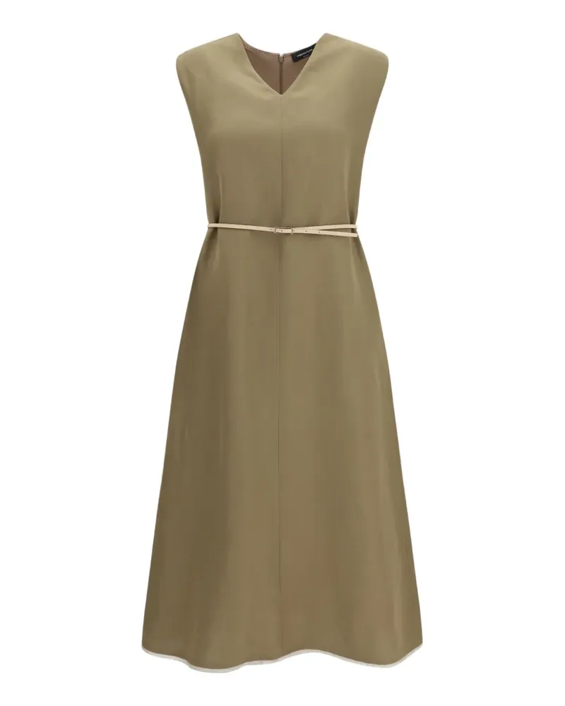 Fabiana Filippi V-neck belted midi dress - Grün Grün