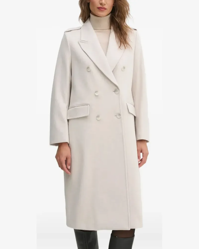 Sisley Doppelreihiger Mantel - Nude Nude