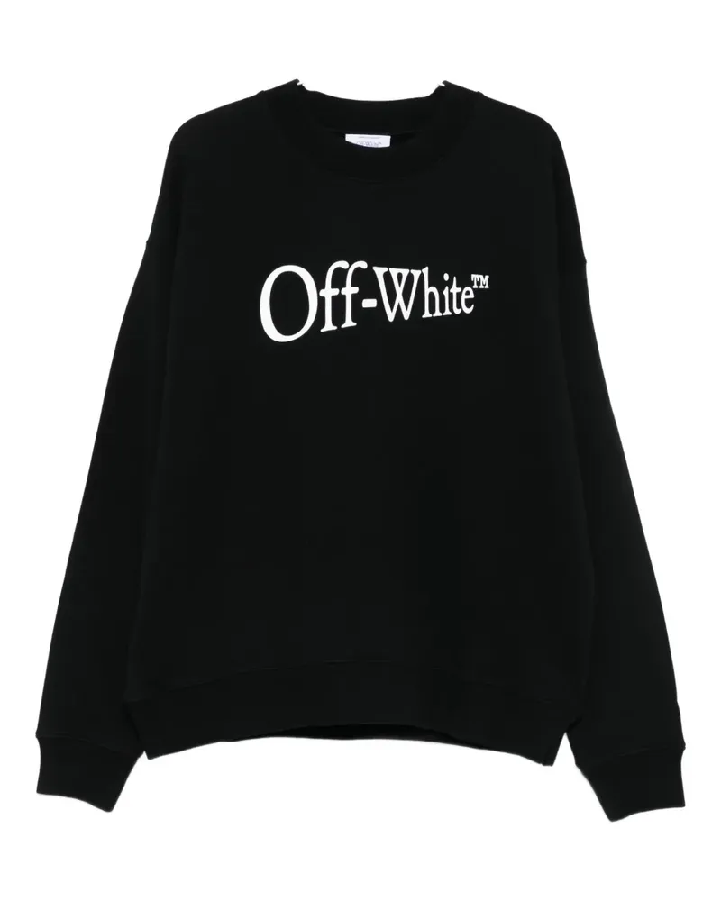 OFF-WHITE logo-print sweatshirt - Schwarz Schwarz