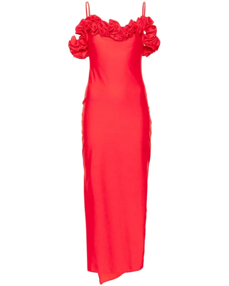 COPERNI Maxikleid mit Rüschen - Rot Rot