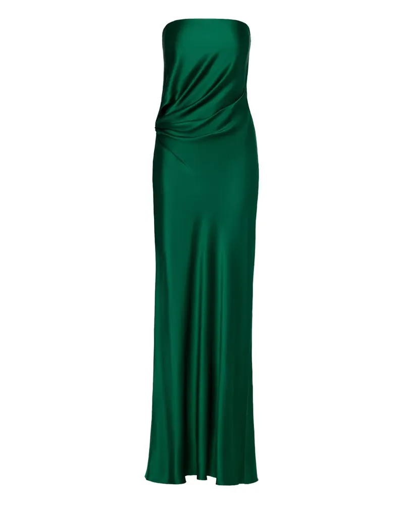 The Sei Schulterfreies Maxikleid - Grün Grün