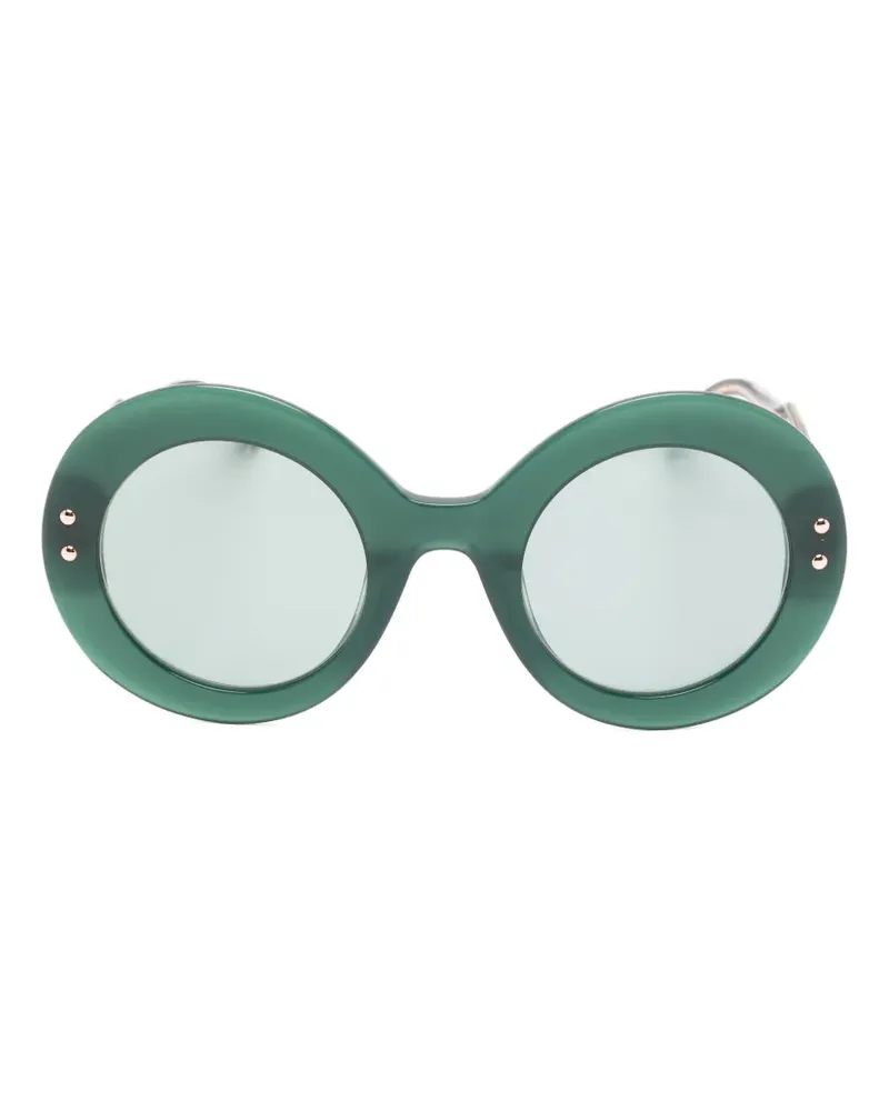 Carolina Herrera New York round-frame stud-embellished sunglasses - Grün Grün