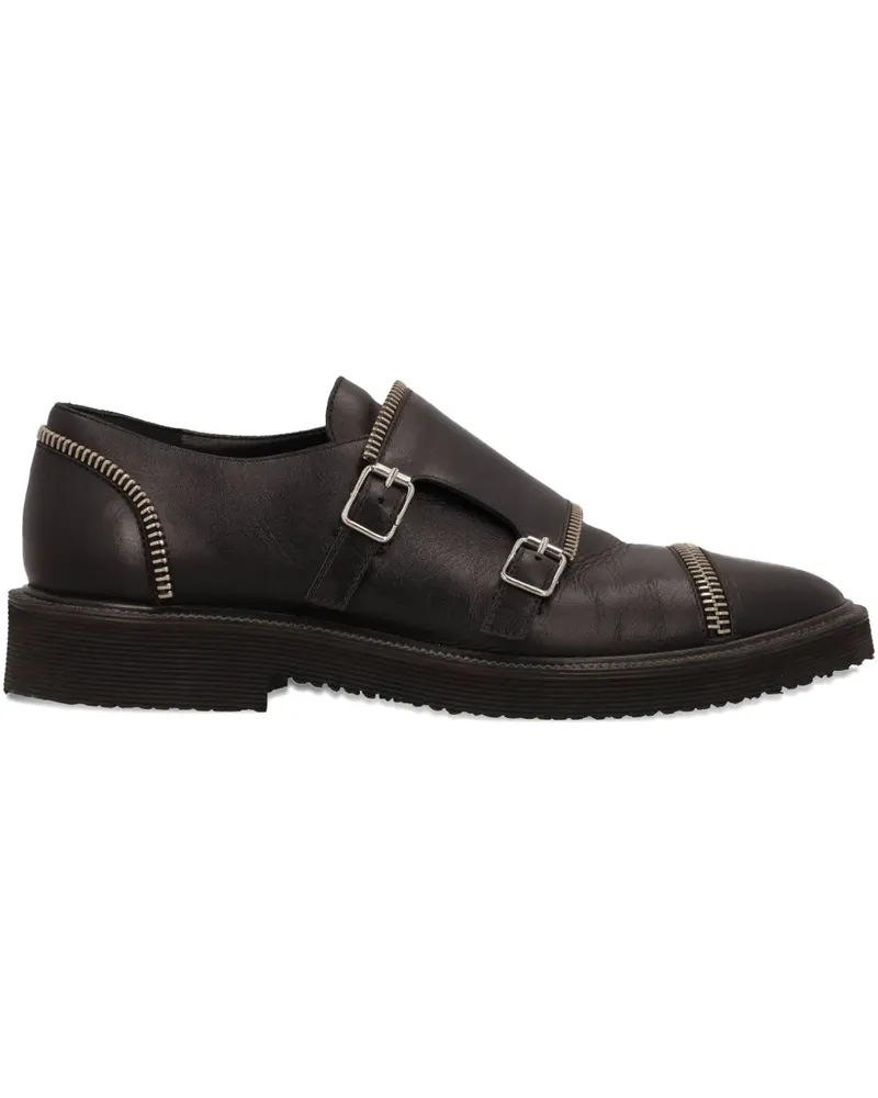 Giuseppe Zanotti buckle-detail derby shoes - Schwarz Schwarz