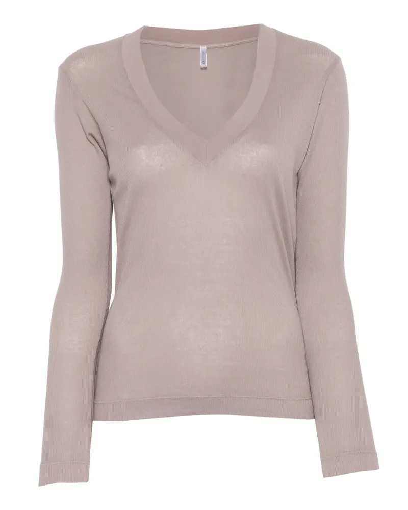 Daniele Fiesoli V-neck T-shirt - Braun Braun