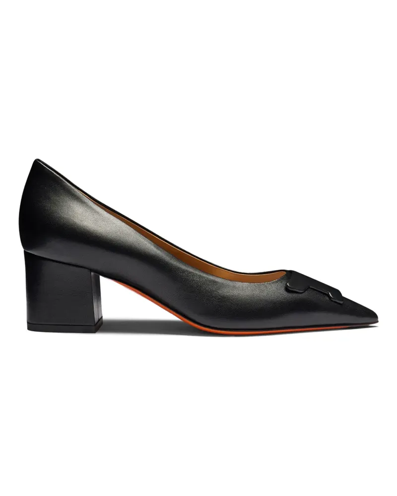 Santoni leather pumpS - Schwarz Schwarz