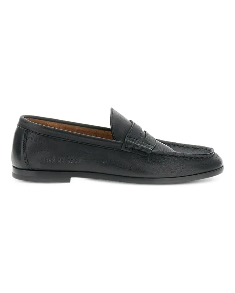 Common Projects strap leather loafers - Schwarz Schwarz