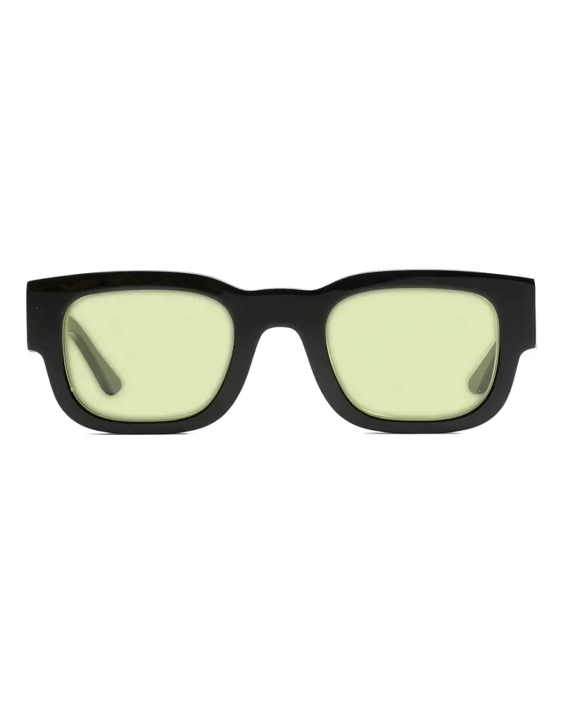 Thierry Lasry Sonnenbrille mit eckigem Gestell - Schwarz Schwarz