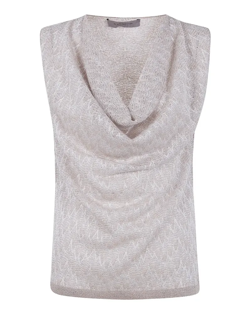 D.EXTERIOR zigzag-pattern top - Nude Nude