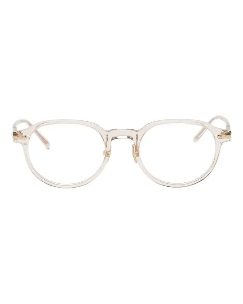 Linda Farrow Newel Brille mit rundem Gestell - Nude Nude