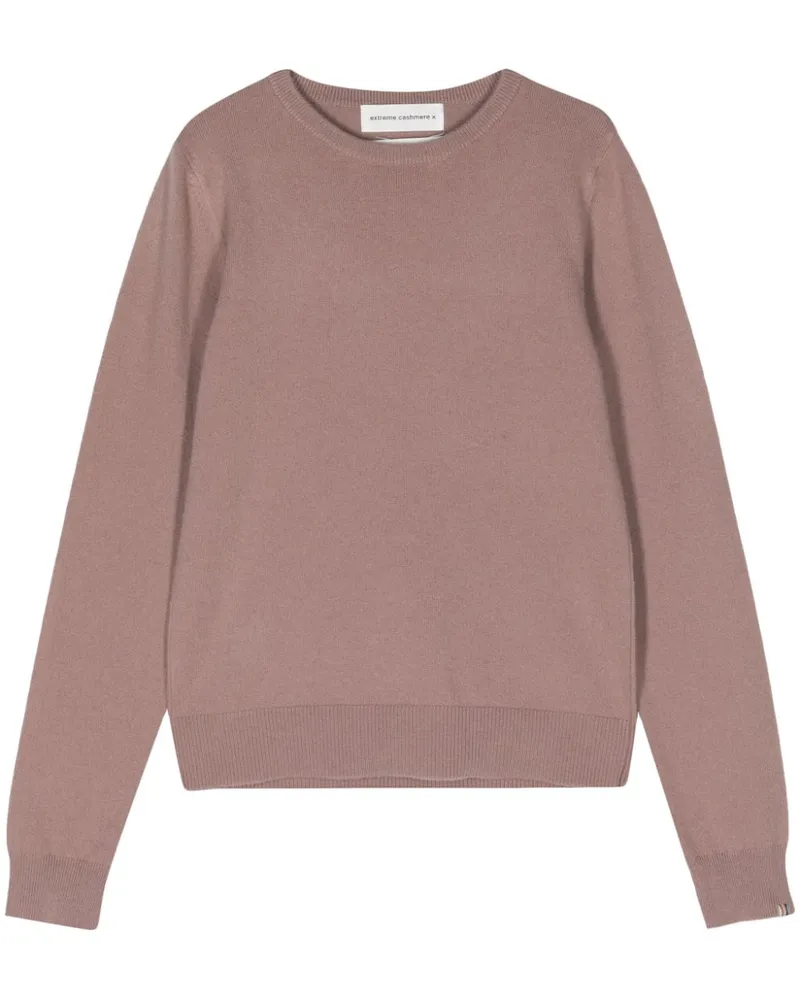 extreme cashmere Nº41 Body crew-neck Pullover Rosa