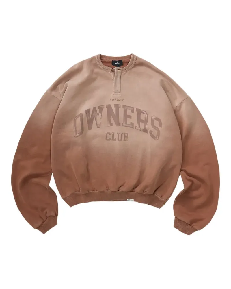 REPRESENT Pullover mit "Owners Club"-Print - Braun Braun