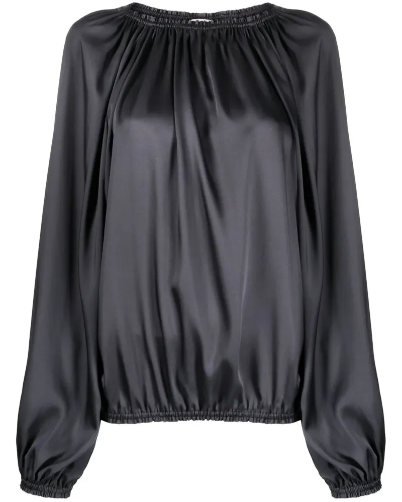 Blanca Bluse mit Satin-Finish - Grau Grau