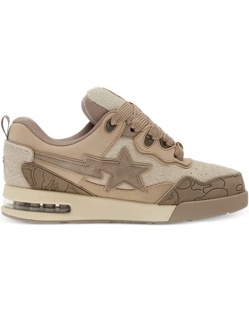 BAPE Sneakers mit Sternapplikation - Nude Nude