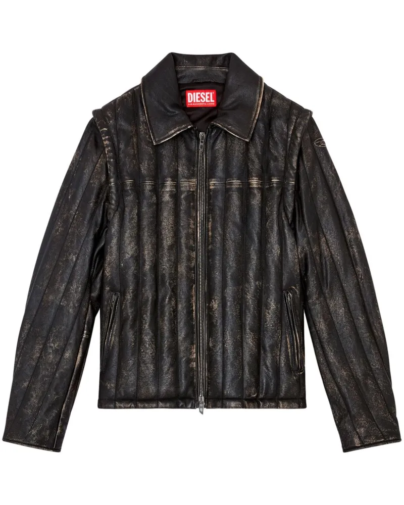 Diesel L-Albert Jacke - Schwarz Schwarz