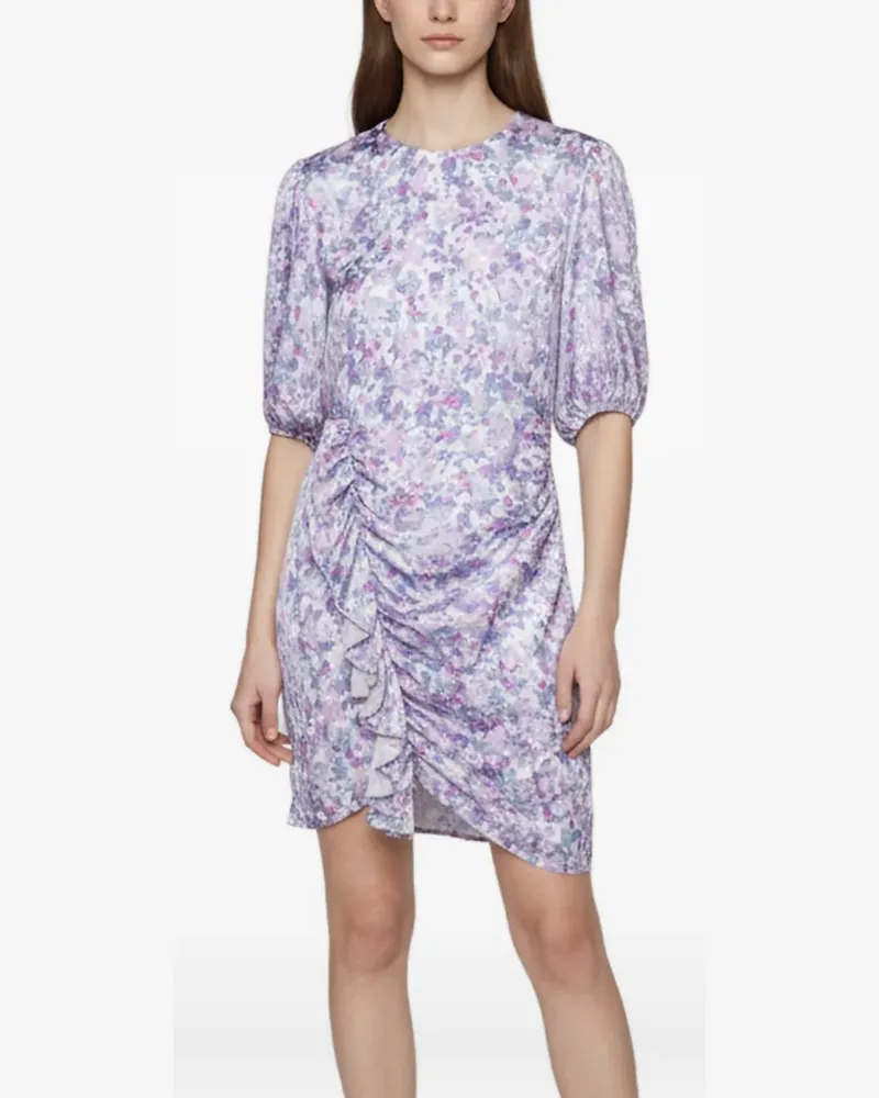 Maje Ruvard ruffled mini dress - Weiß Weiß