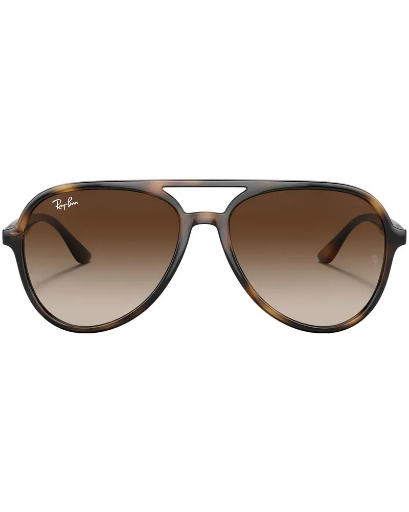 Ray Ban RB4376 Pilotenbrille in Schildpattoptik - Grün Grün