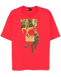 kolor T-Shirt mit Foto-Print Rot