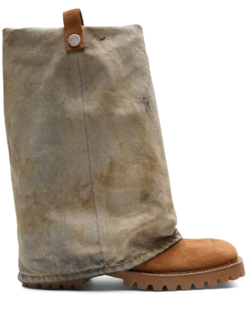 Acne Studios Stiefel mit Profilsohle und Lasche - Nude Nude