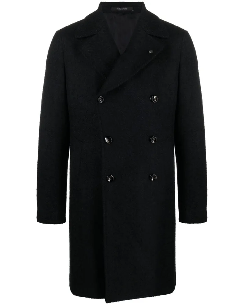 Tagliatore Doppelreihiger Arden Mantel - Schwarz Schwarz