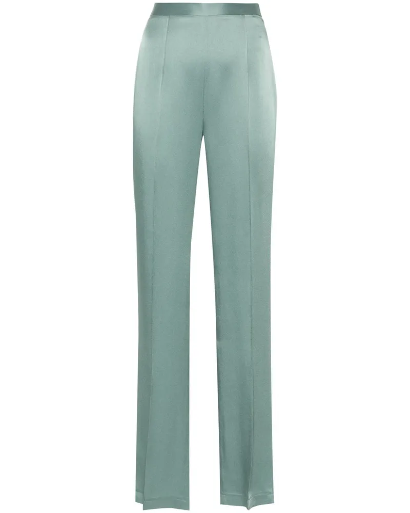 STYLAND High-Waist-Hose mit geradem Bein - Grün Grün