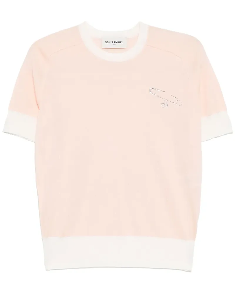 Sonia Rykiel Kurzärmeliger Pullover - Rosa Rosa