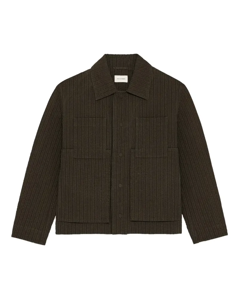 Craig Green Workwear-Jacke mit Stickerei - Grün Grün