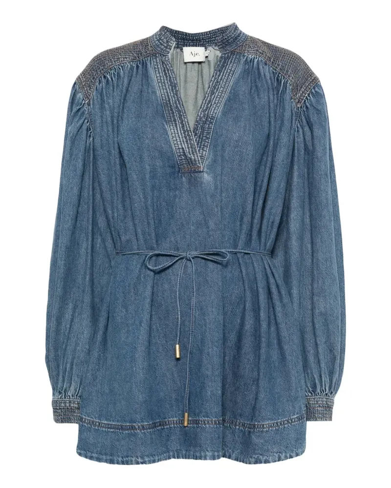 Aje. Viva Minikleid aus Denim - Blau Blau