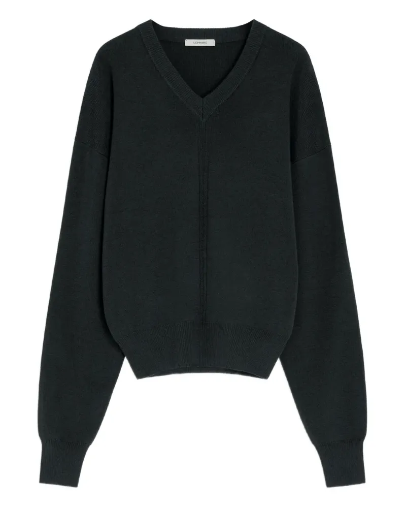 Christophe Lemaire Pullover mit V-Ausschnitt - Schwarz Schwarz