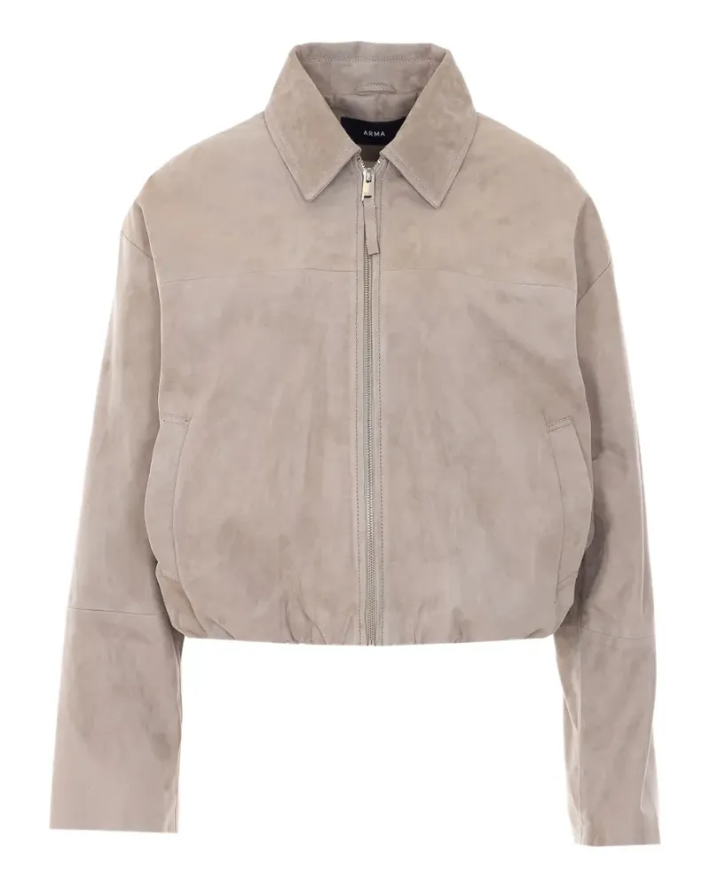 Arma Loua suede bomber jacket - Nude Nude