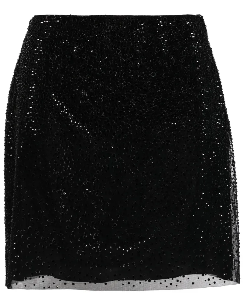 Ermanno Scervino Minirock mit Kristallen - Schwarz Schwarz