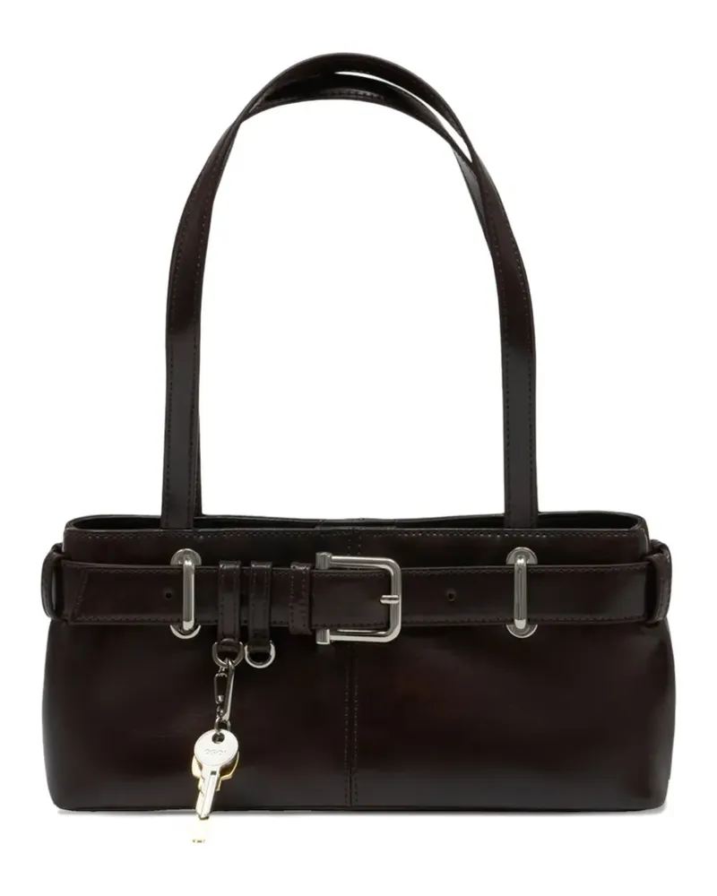 OSOI Mini Brocle Schultertasche - Braun Braun