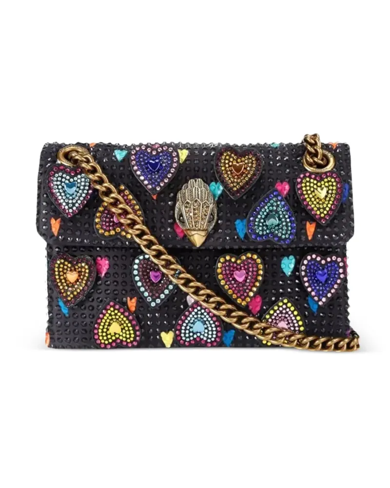 Kurt Geiger Umhängetasche mit Herzverzierung - Schwarz Schwarz