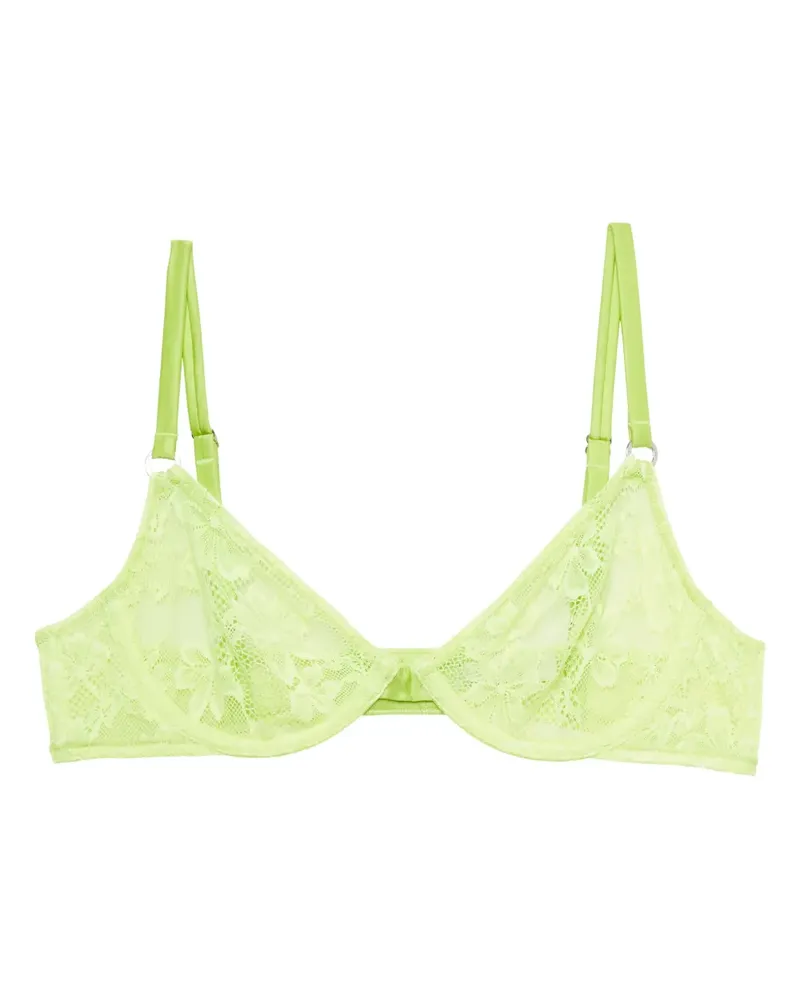 Fleur Du Mal Le Stretch Lace Spitzen-BH - Grün Grün